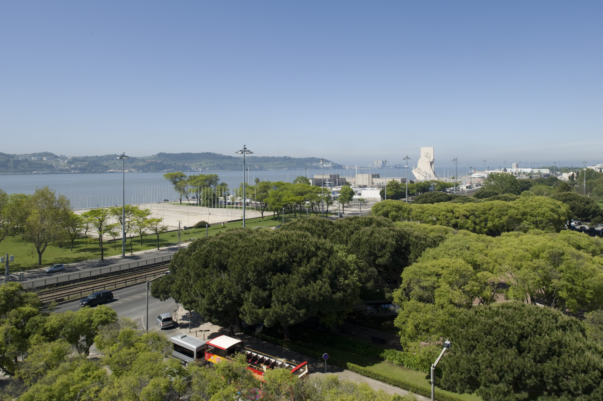 Zona de Belem that can be seen from the top of the Museu Nacional dos Coches